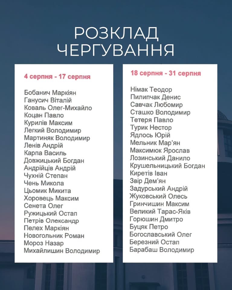 Офіційні результати вступної кампанії до Львівської Духовної Семінарії Святого Духа програми «Пізніх покликань» Офіційні результати вступної кампанії до Львівської Духовної Семінарії Святого Духа програми «Пізніх покликань»